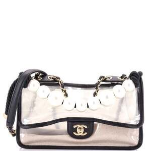 Chanel Sand By The Sea Pearl Flap Bag #205580C48B